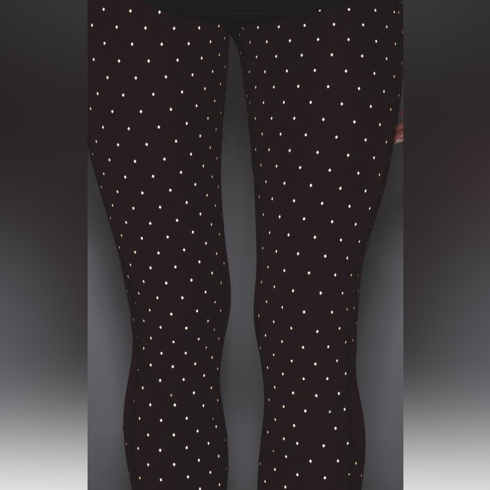 159. Lululemon Special Edition: *Nightfall Reflective Pace Rival Crop Bordeaux - Picture 2 of 12